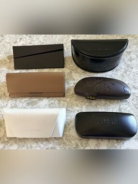 Lot of 6 designer eyewear cases